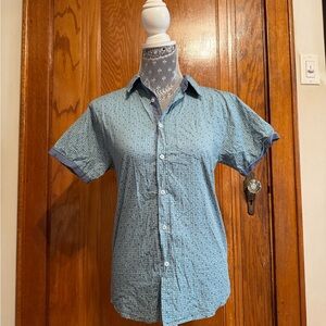 Ben Sherman Blue Patterned Casual Shirt